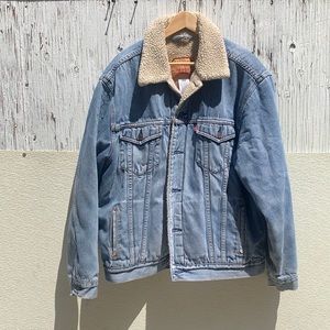 Levi’s sherpa jean jacket